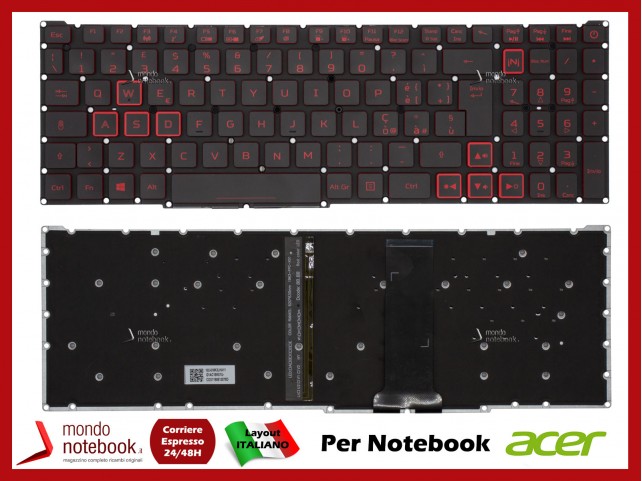 Tastiera Notebook ACER Nitro AN515-44 AN515-54 AN515-55 Italiana
