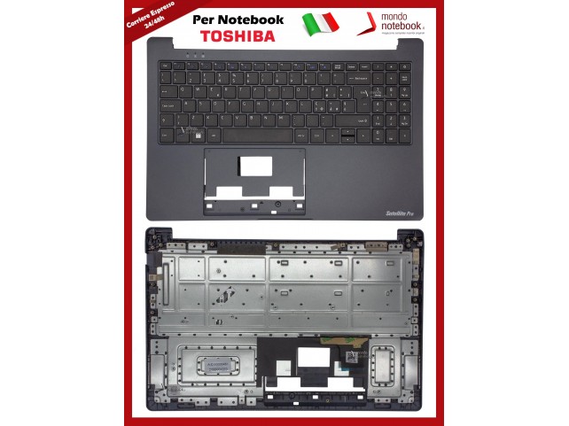 Tastiera con Top Case TOSHIBA Satellite C50-H-11B C50-G-10P C50-G-106 C50-G-105 Nera