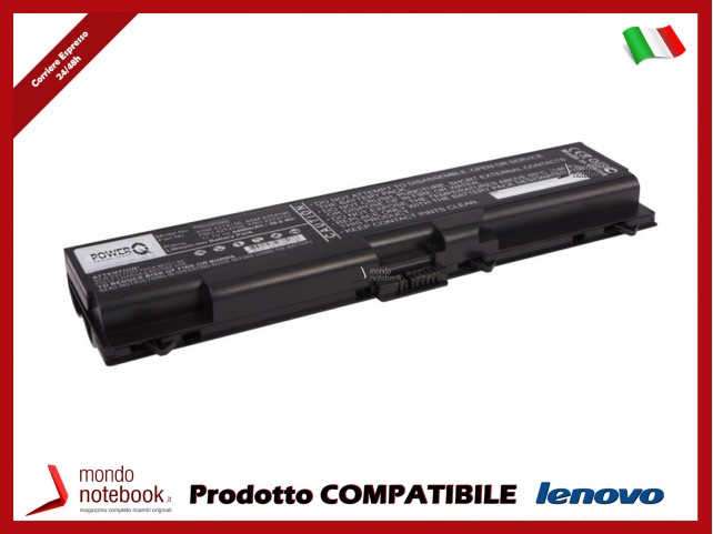 Batteria PowerQ per Lenovo ThinkPad 70+ 4400 mAh 11.1V P/N 42T4235 Nero