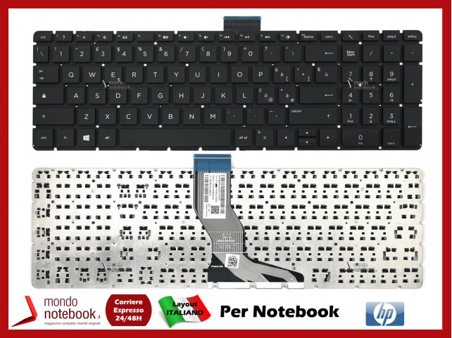 Tastiera Notebook HP Pavilion 15-AB 15-AE 15-AS 15-AH 15-BC 17-G 17-AB (Senza Frame) Italiana