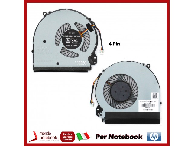 Ventola Fan CPU HP 17-X 17-BS 17-Y 17-AK 17-BW - 926724-001