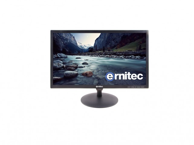 Ernitec 22'' PoE Powered Surveillance  monitor for 24/7 Use, 1080P