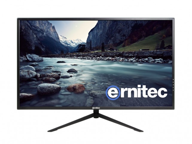 Ernitec 32'' Surveillance monitor for  24/7 Use, 4K Resolution 3 x