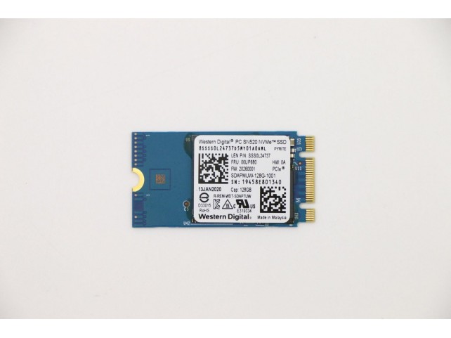 Lenovo SSD M.2 PCIe NVMe FRU SSD  128GB RoHS WD M.2-2242 SN520