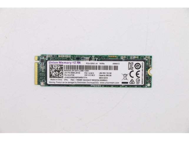 Lenovo 256G PCIe 3x4  