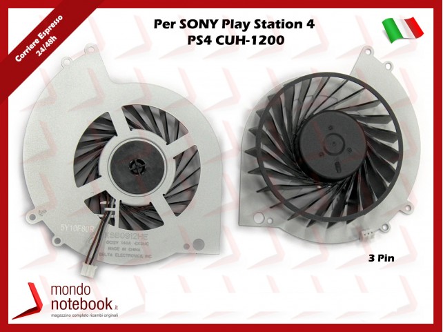 Ventola di Raffreddamento Ventolina Fan SONY PS4 CUH-1200 DC 12V 1,40A