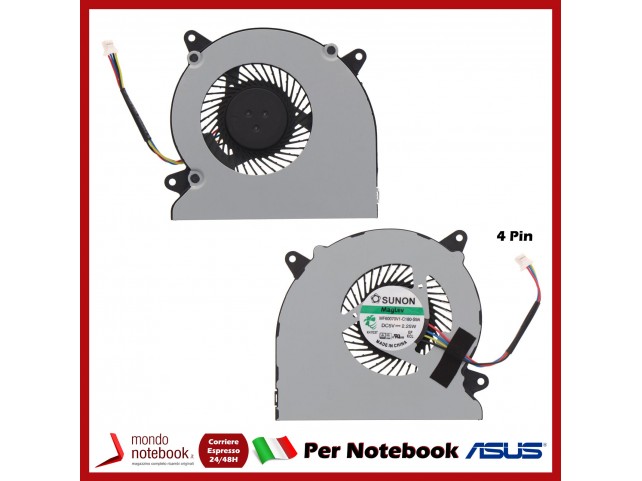 Ventola Fan CPU ASUS N550 N550J G550JK N750 N750JK N750JV - 13NB00K1T19111