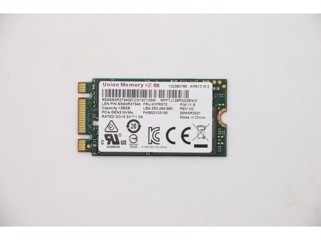 Lenovo UMIS AM610 128GB M.2 PCIe  2242 RPFTJ128PDD2EWX SSD