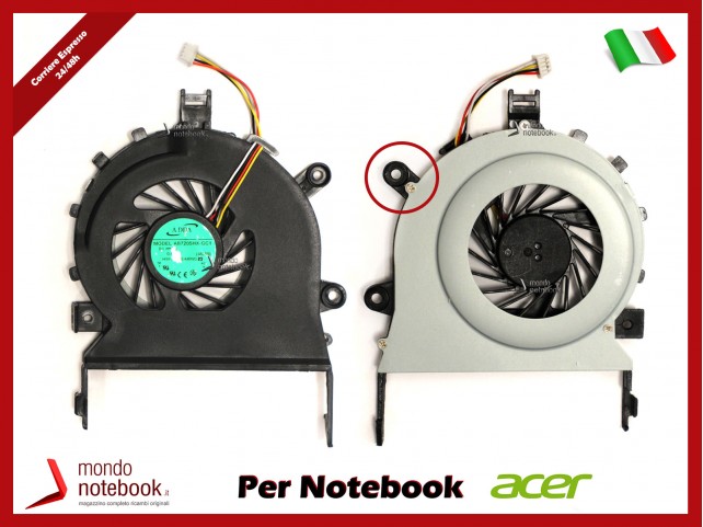 Ventola Fan CPU ACER Aspire 5745 5745G (4 pin) Per Scheda Video Integrata