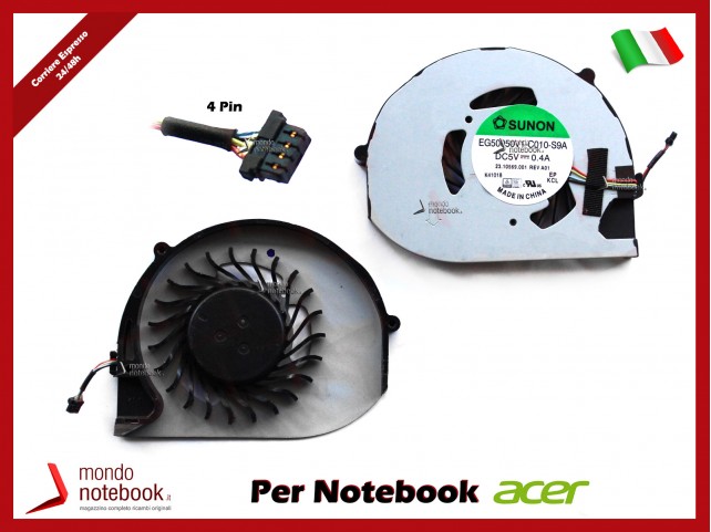 Ventola Fan CPU ACER Aspire S3-391 S3-951 S3-331 S3-371 - 60.RSF01.003