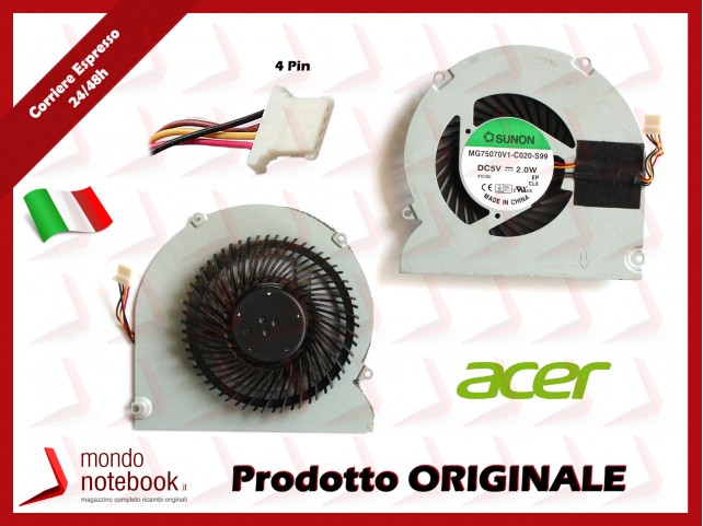 Ventola Fan CPU ACER Aspire Timeline 5830TG 5830T