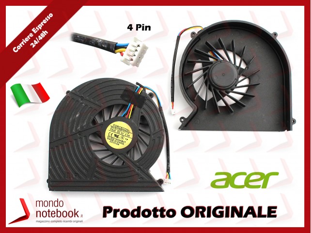 Ventola Fan CPU ACER Aspire Travelmate 7740 7740G 7740Z 7740ZG (4 PIN)
