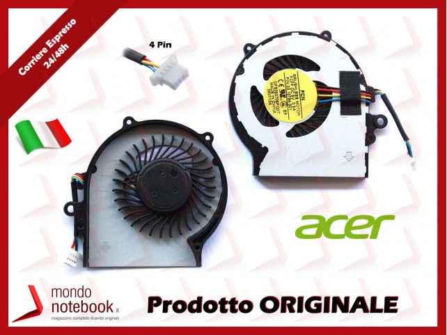 Ventola Fan CPU ACER Aspire V5-122P V5-132 V5-132P V5-132H - 60.M92N1.002