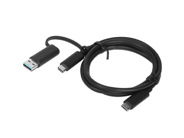 Lenovo USB-C Cable W/ Dongle TP  03X7470, 1 m, USB A/USB C,