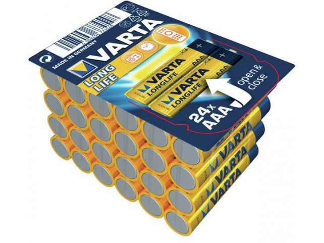 Varta Battery LONGLIFE DE AAA  LR03 24St.