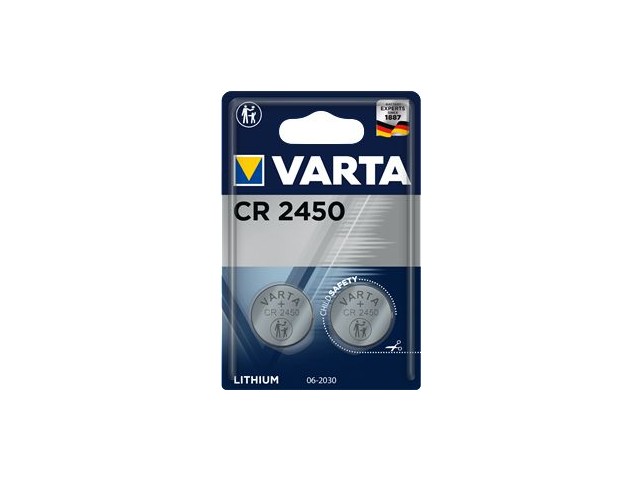 Batterie Lithium, Knopfzelle,  CR2450, 3V