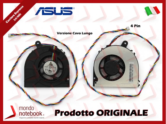 Ventola Fan CPU ASUS Eee Box EB1501 EB1502 B202 (Versione Cavo Lungo) 4 pin