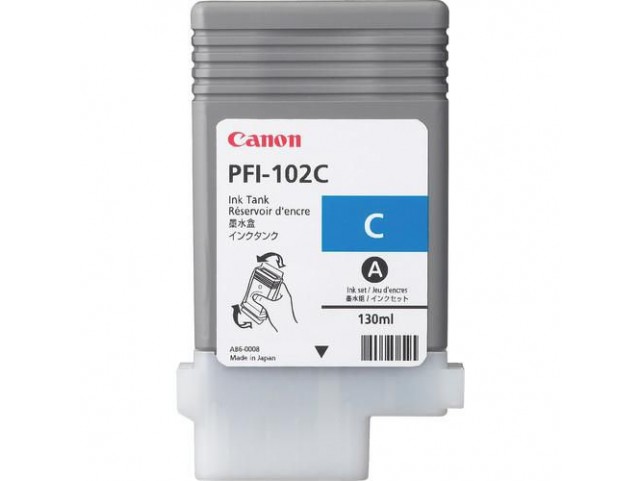 Canon Ink Cyan PFI-102C  PFI-102C, Original, Cyan,