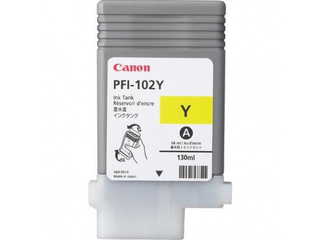 Canon Ink Yellow PFI-102Y  PFI-102Y, Original,
