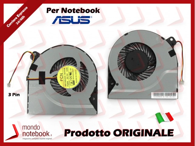 Ventola Fan CPU ASUS K550 K550D K550DP X750DP (3 Pin)