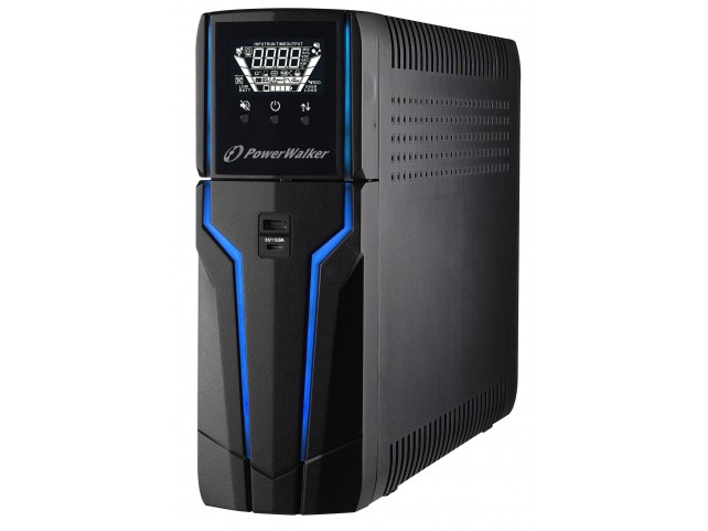 PowerWalker VI 1000 GXB UPS 1000VA/600W  Line Interactive, Gaming UPS,