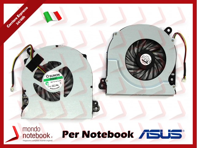 Ventola Fan CPU ASUS K75A K75DE K75VD K75VJ A75V K95v R700V