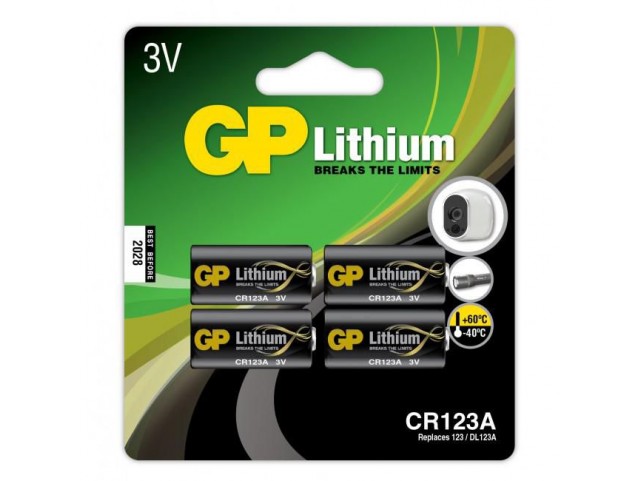 LITHIUM BATTERY CR123A  Lithium CR 123A, Single-use