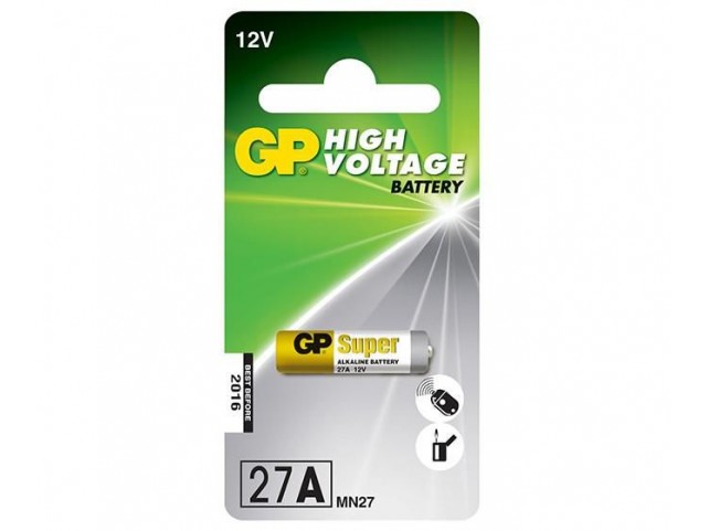GP Batteries HIGH VOLTAGE 27A  Blister with 1 battery. 12V