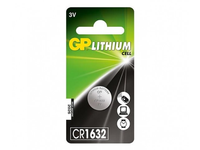 GP Batteries LITHIUM BUTTON CELL CR1632  Lithium Cell CR1632,