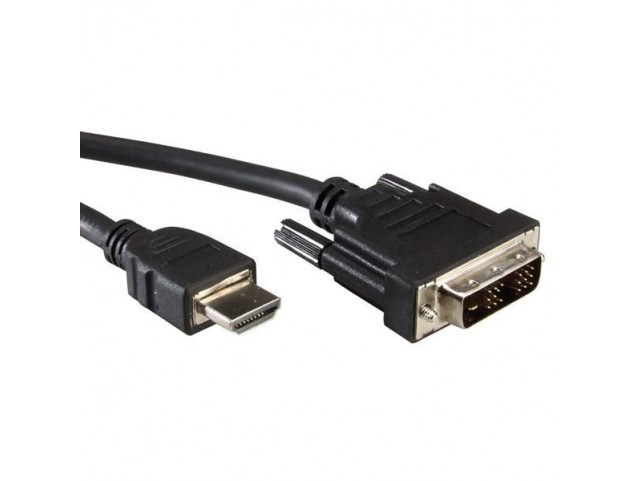 Monitor Cable, Dvi (18+1) -  Hdmi, M/M 1 M