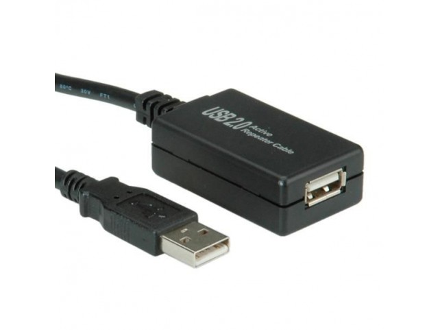 Value Usb 2.0 Extension Cable,  Active With Repeater 12 M