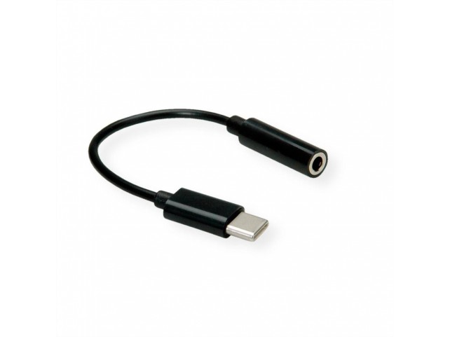 Value Audio Cable 0.13 M 3.5Mm Usb  Black