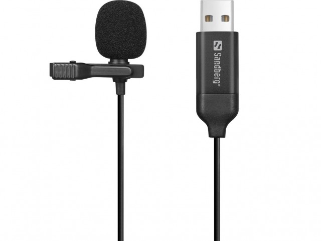 Sandberg Streamer USB Clip Microphone  