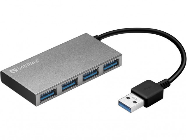 Sandberg USB 3.0 Pocket Hub 4 ports  USB 3.0 Pocket Hub 4 ports,