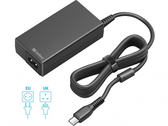 Sandberg USB-C AC Charger PD65W EU+UK  