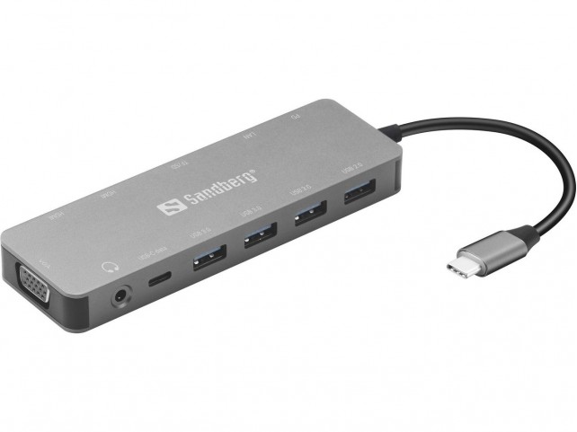 Sandberg USB-C 13-in-1 Travel Dock  