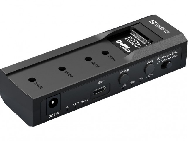 Sandberg USB-3 Cloner+Dock M2+NVMe+SATA  USB-3 Cloner+Dock M2+NVMe+SATA