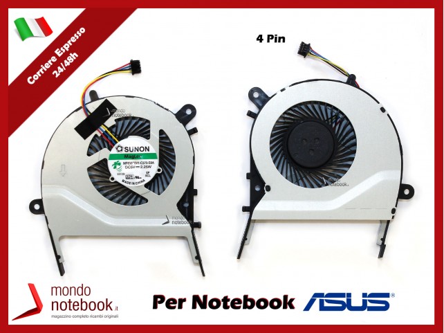 Ventola Fan CPU ASUS X555 X555LA A455 A455L X455LD A555L X455 X455CC K455 K555