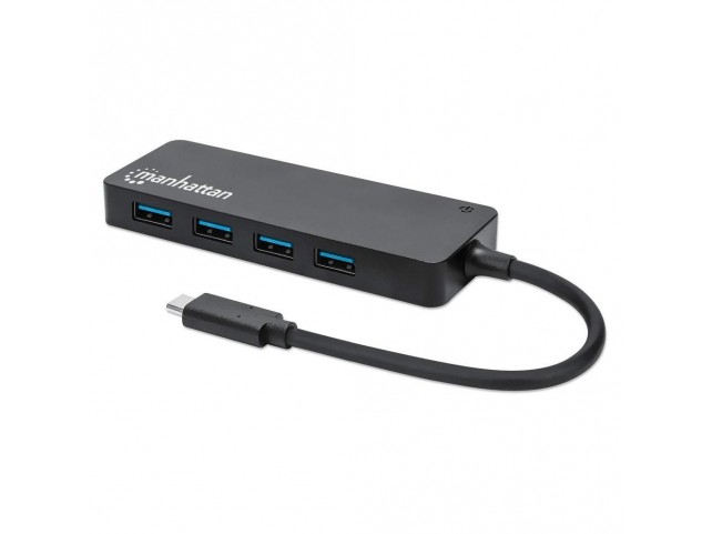 Manhattan Usb-C Dock/Hub, Ports (4):  Usb-A (X4), 5 Gbps (Usb 3.2