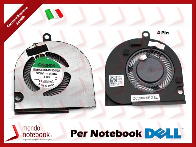 Ventola Fan CPU DELL Latitude E5550 5550 - 4Y9H9