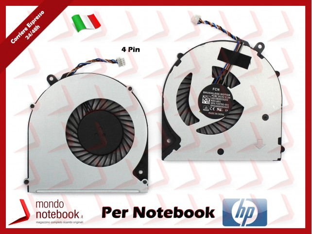 Ventola Fan CPU HP 248 340 350 G1, 340 345 350 355 G2 - 746657-001