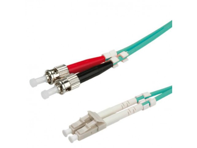 Roline Fibre Optic Jumper Cable,  50/125æm, Lc/St, Om3,