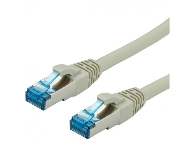 Value S/Ftp Patch Cord Cat.6A, Grey  0.5 M