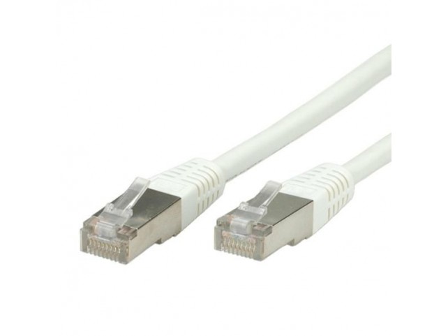 Value S/Ftp (Pimf) Patch Cord,  Cat.6, White 1 M