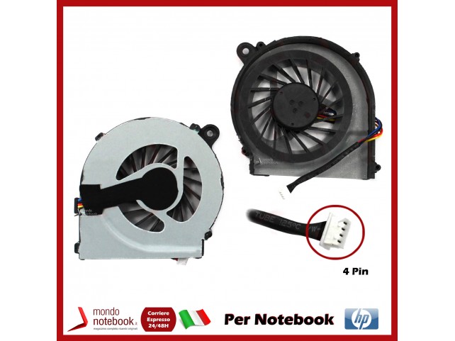 Ventola Fan CPU HP COMPAQ G62 G42 CQ62 CQ42 Pavilion G4-1000 G7-1000 (4 PIN) Versione 2