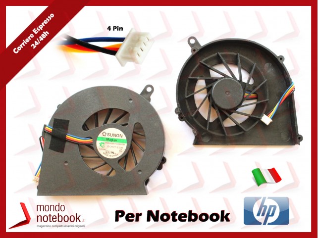 Ventola Fan CPU HP CQ58 G58 650 655 (4PIN) Versione 1