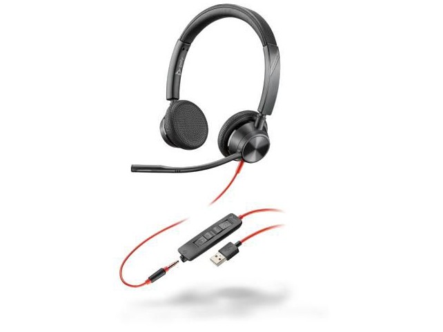 Poly Plantronics Blackwire 3325  eadset, Head-band, Calls &