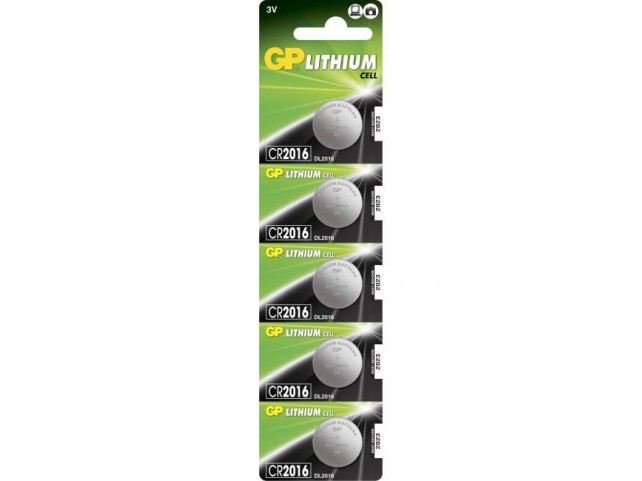 LITHIUM BUTTON CELL CR2016  Lithium CR2016, Single-use