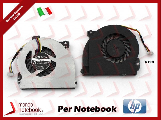 Ventola Fan CPU HP Elitebook 2560 2560P 2570 2570P - 651378-001