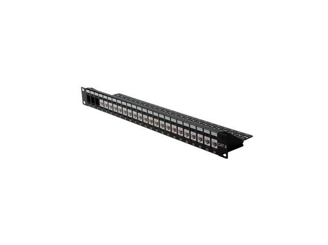 Roline Keystone 19'' Module Frame  Cat.5/Cat.6, 24 Ports, Blank,